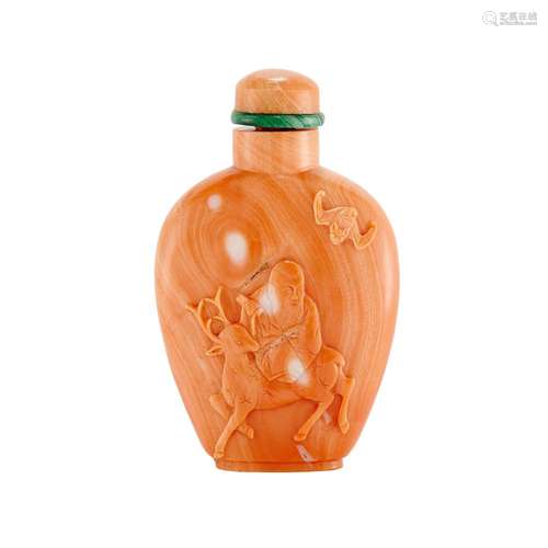 Chinese Coral Snuff Bottle