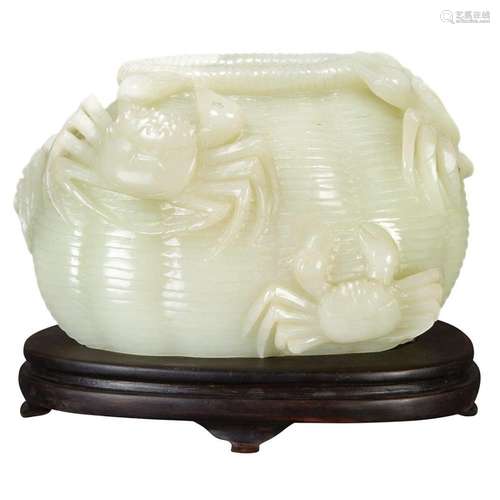 Chinese Celadon Jade Vase