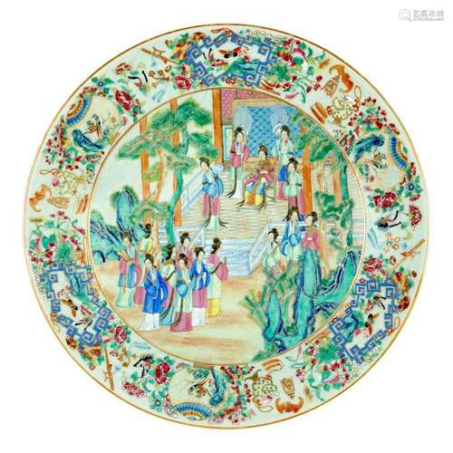 Chinese Famille Rose Porcelain Charger