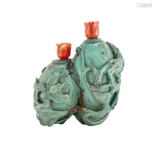 Chinese Turquoise Double Snuff Bottle