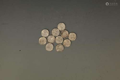 GROUP OF 11 OLD CHINESE COIN
