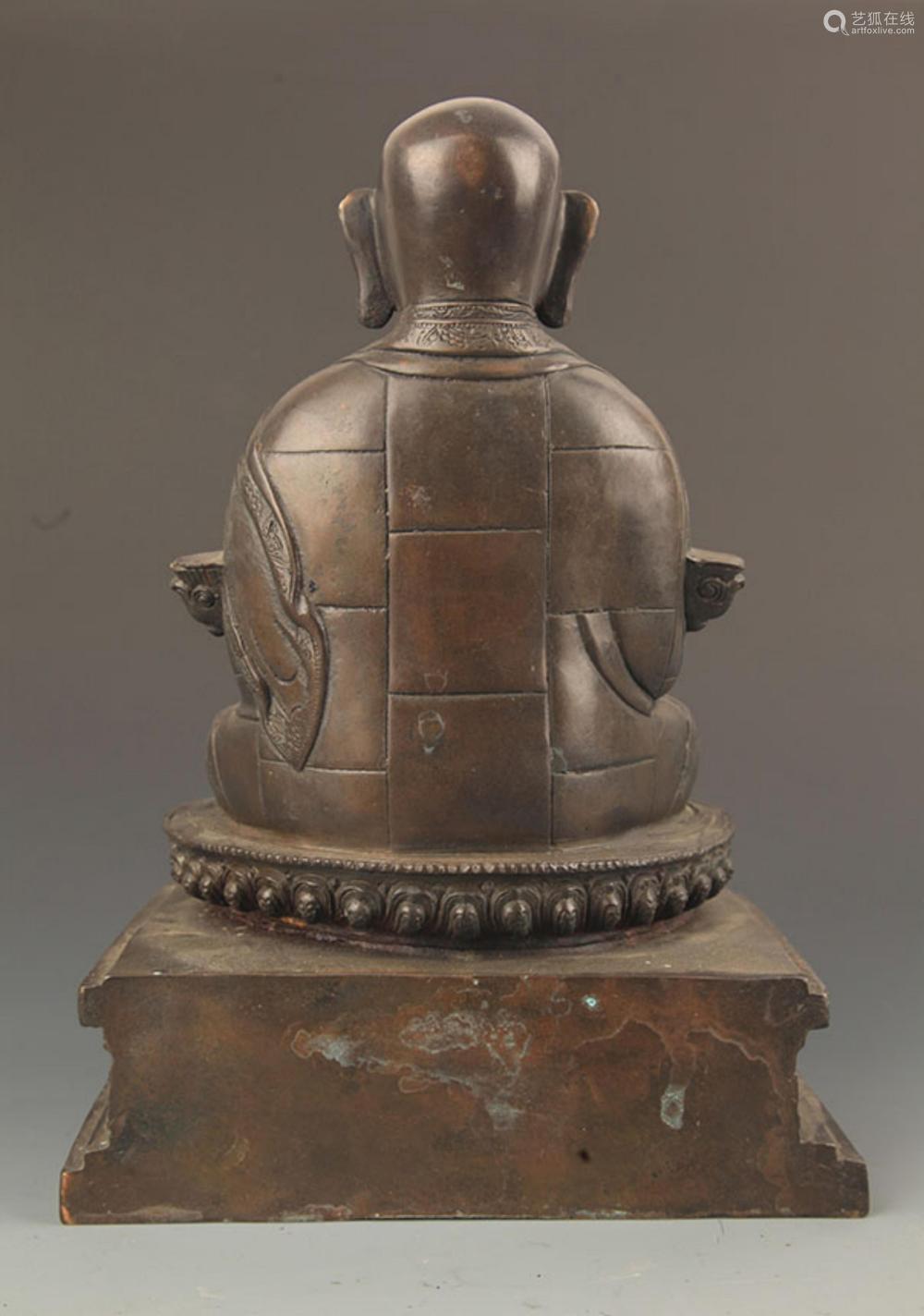 A FINE BRONZE CUDA-PANTHAKA BUDDHA－【Deal Price Picture】