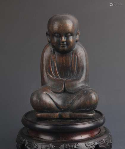 A HUA LI MU BOY FIGURE STATUE