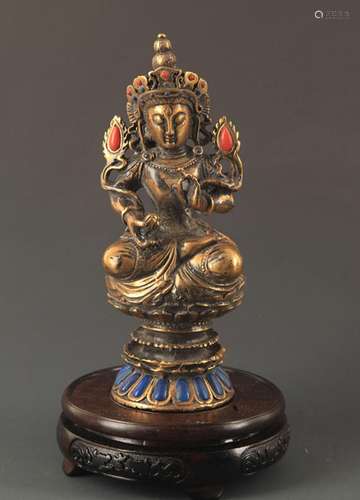 A MANJUSRI BUDDHA FIGURE