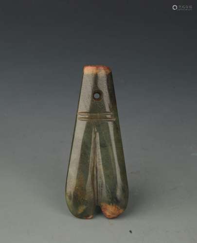 A COPY OF FINE OLD JADE IN FIGURE OF CICADA