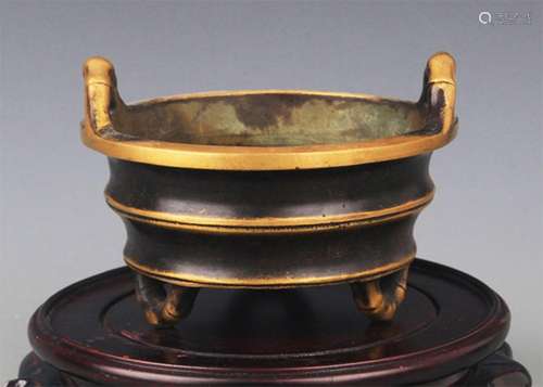 A TREE FOOT BAMBOO STYLE CENSER