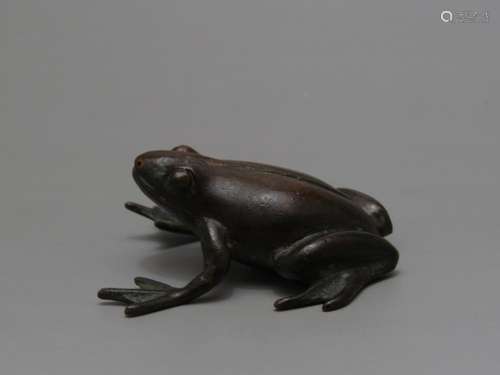 A BRONZE FROG