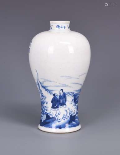A BLUE AND WHITE MEIPING VASE, KANGXI PERIOD
