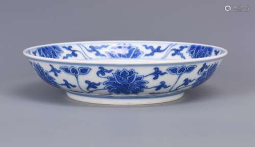 A BLUE AND WHITE 'LOTUS' BOWL, GUANGXU MARK AND OF THE PERIOD