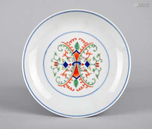 A DOUCAI PLATE, GUANGXU MARK, QING DYNASTY