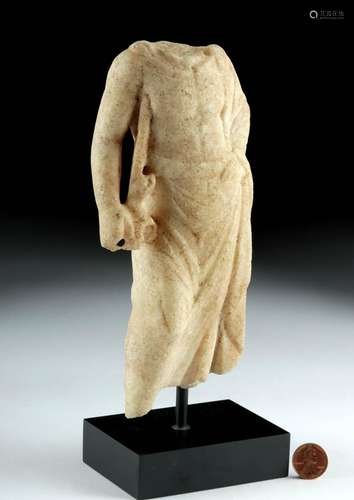 Roman Marble Torso - Male w/ Draped Toga