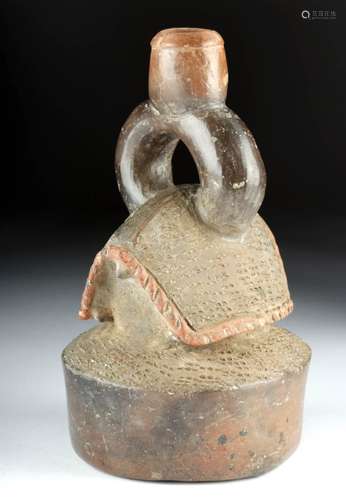 Published Chavin Blackware Stirrup Jar - Mountain Hut