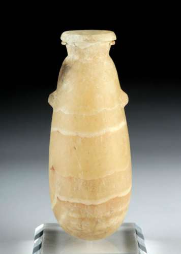 Egyptian Late Dynastic Alabaster Jar - Alabastron