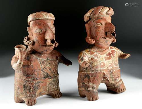 Matched Pair Nayarit Male, Female Figures, ex-Hollywood