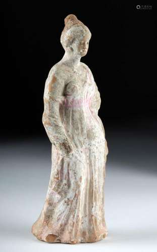 Greek Canosan Terracotta Draped Female