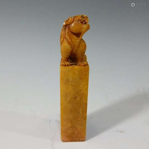 ANTIQUE CHINESE SOAPSTONE SEAL