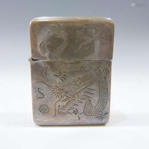 ANTIQUE CHINESE PEIPING SILVER LIGHTER