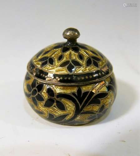 ANTIQUE CLOISONNE SILVER BOX