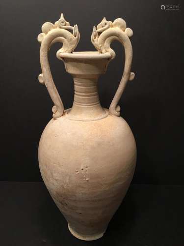 ANTIQUE Chinese White Porcelain Vase, Tang period, 17