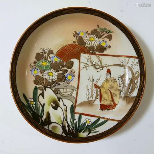 ANTIQUE JAPANESE KUTANI PLATE