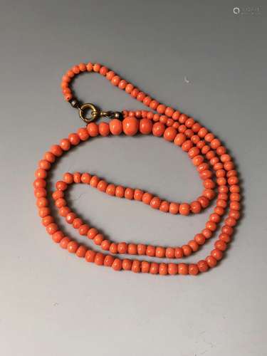 CORAL NECKLACE.