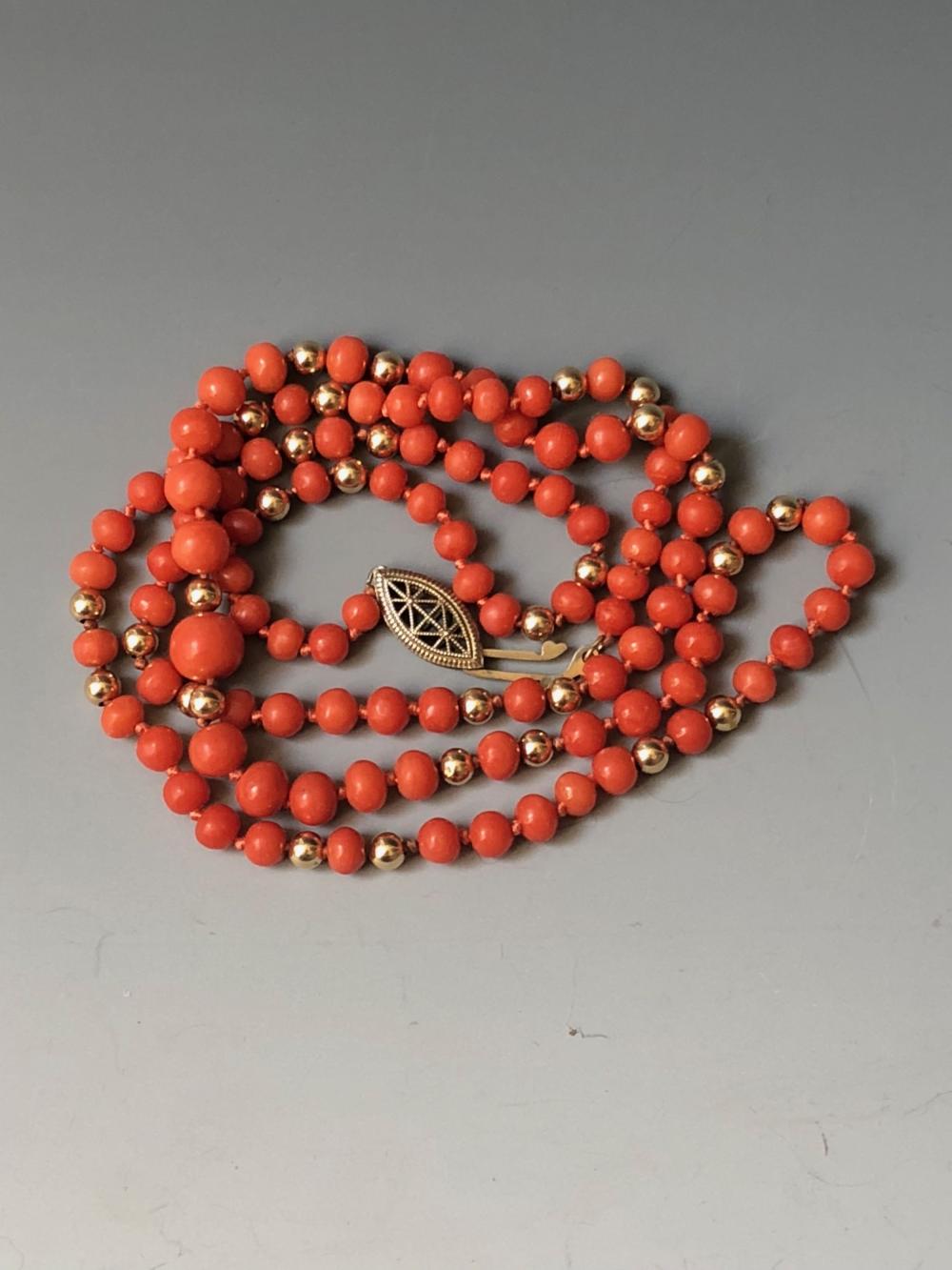 coral necklace price