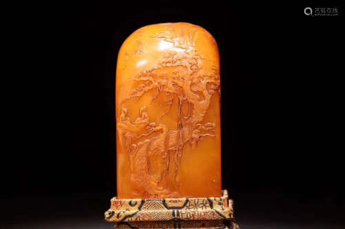 A TIANHUANG SOAPSTONE CARVED SEAL