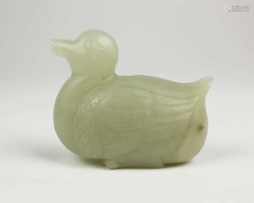 DUCK SHAPED JADE PENDANT