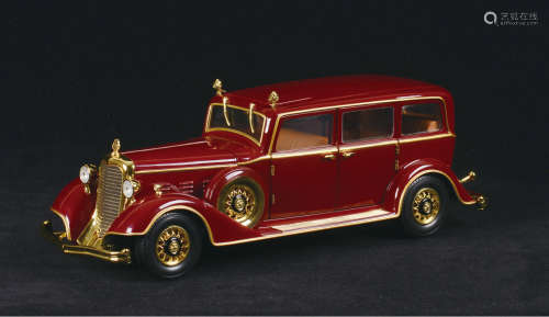 1932年末代皇帝溥仪专属座驾1:18仿真汽车模型一辆