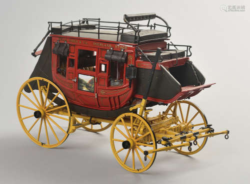 1868年美国富国银行威斯法高授权1：16仿真运钞马车模型一辆
