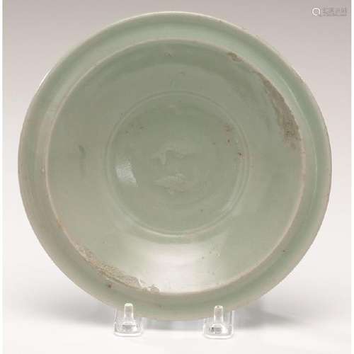 Chinese Celadon Bowl, Molded Double Fish, Southern Song