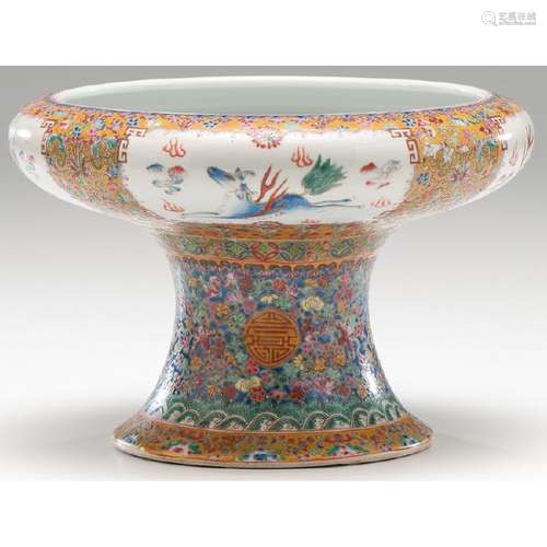 Late Qing Porcelain Compote