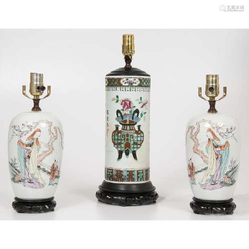 Chinese Famille Rose Vases