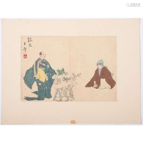 Four 19th Century Japanese Woodblock Prints