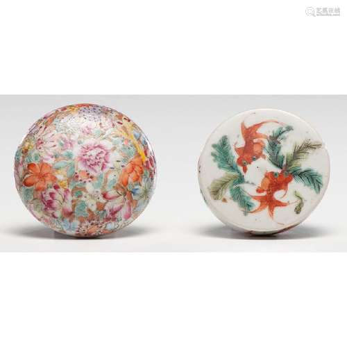 Chinese Porcelain Paste Boxes