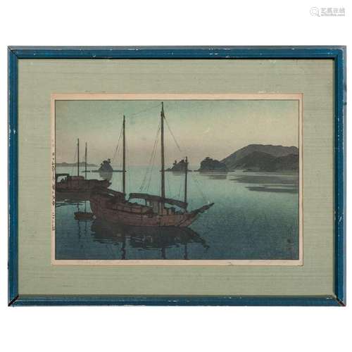 Three Little Islands Woodblock by Hiroshi Yoshida