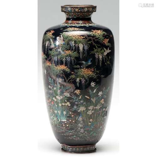 Meiji CloisonnÃ© Vase