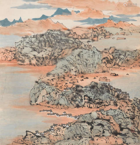 Landscape, 1987 C. C. Wang (Wang Jiqian, 1907-2003)