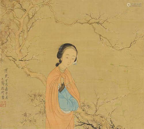 Woman under a Tree, 1827 Gai Qi (1774-1829)