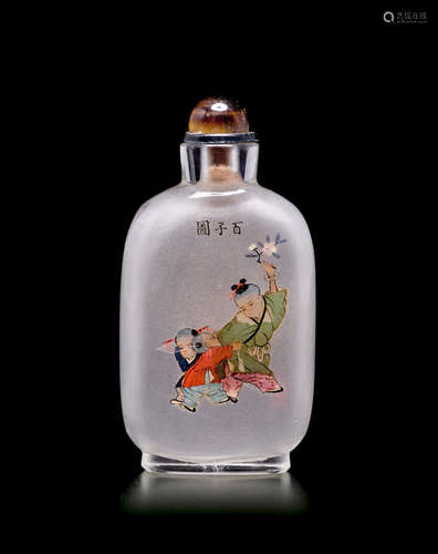 Ma Family, dated bingwu year by inscription An inside-painted glass snuff bottle