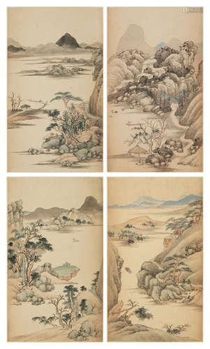 Landscape album After Qian Weicheng (1720-1772)