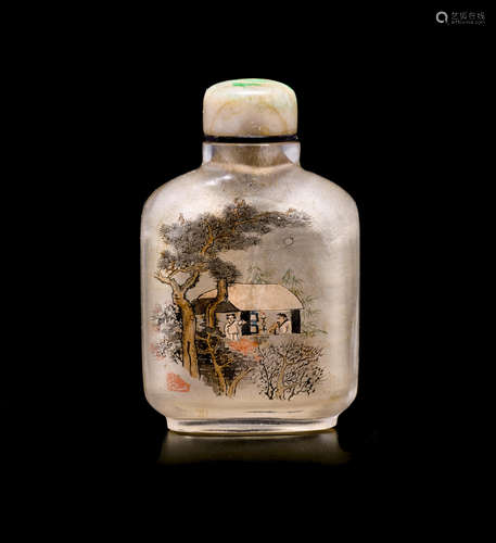 Ma Family, dated bingshen year by inscription An inside-painted rock crystal snuff bottle