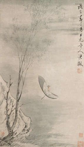 Snow Landscape with boat, 1648  Zhang Feng (d. 1662)