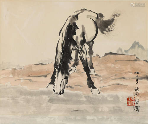 Horse Drinking Water，1943 Xu Beihong (1895-1953)