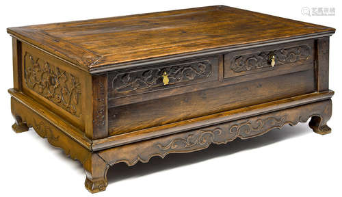 18th century A huanghuali table-top cabinet