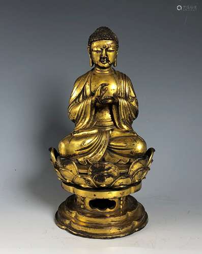 Gilt Bronze Figure of Buddha