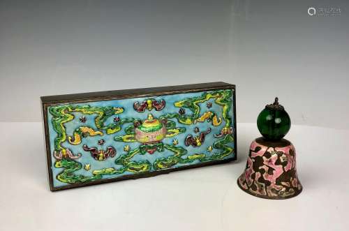 Enamel Box and Bronze Bell