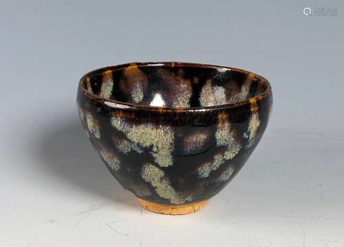 Black Glazed Oil Spot Bowl