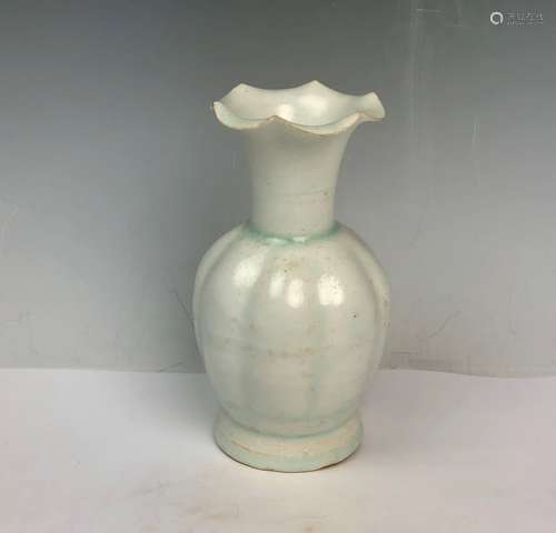 Celadon Glazed Porcelain Vase