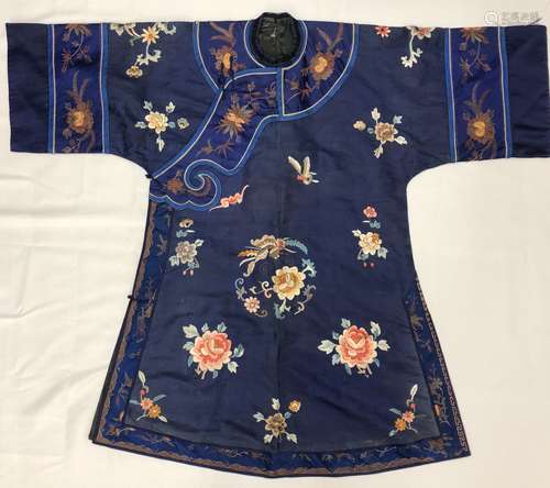 Blue Silk Imperial Robe